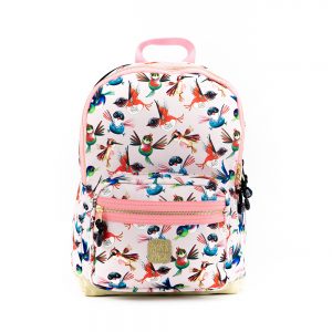Pick & Pack Fun Rugzak M Birds Soft Pink