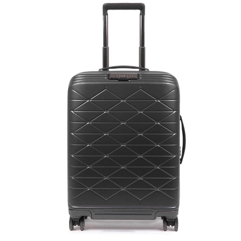 Piquadro PQ-BIZ Ultra Slim USB Cabin Spinner 55 Black Piquadro PQ-BIZ Ultra Slim USB Cabin Spinner 55 Black