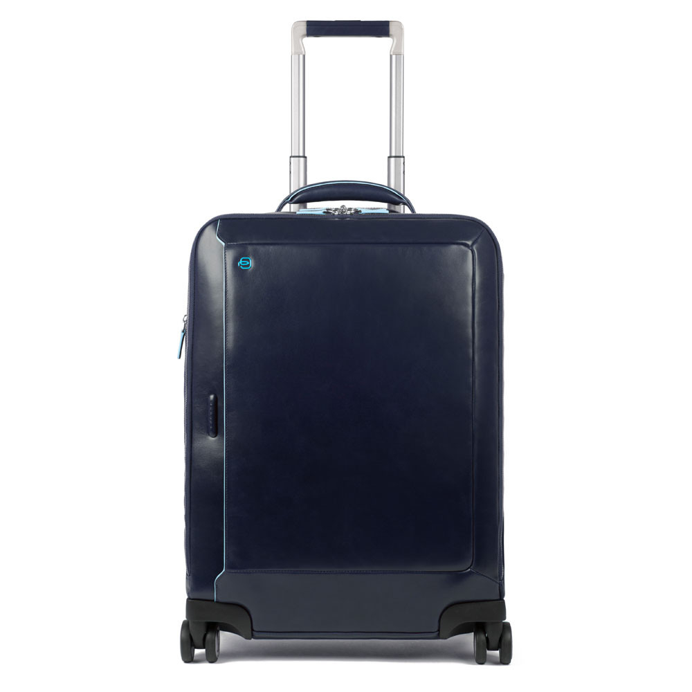Piquadro Blue Square Cabin Trolley Front Pocket 15.6" Night Blue Piquadro Blue Square Cabin Trolley Front Pocket 15.6" Night Blue