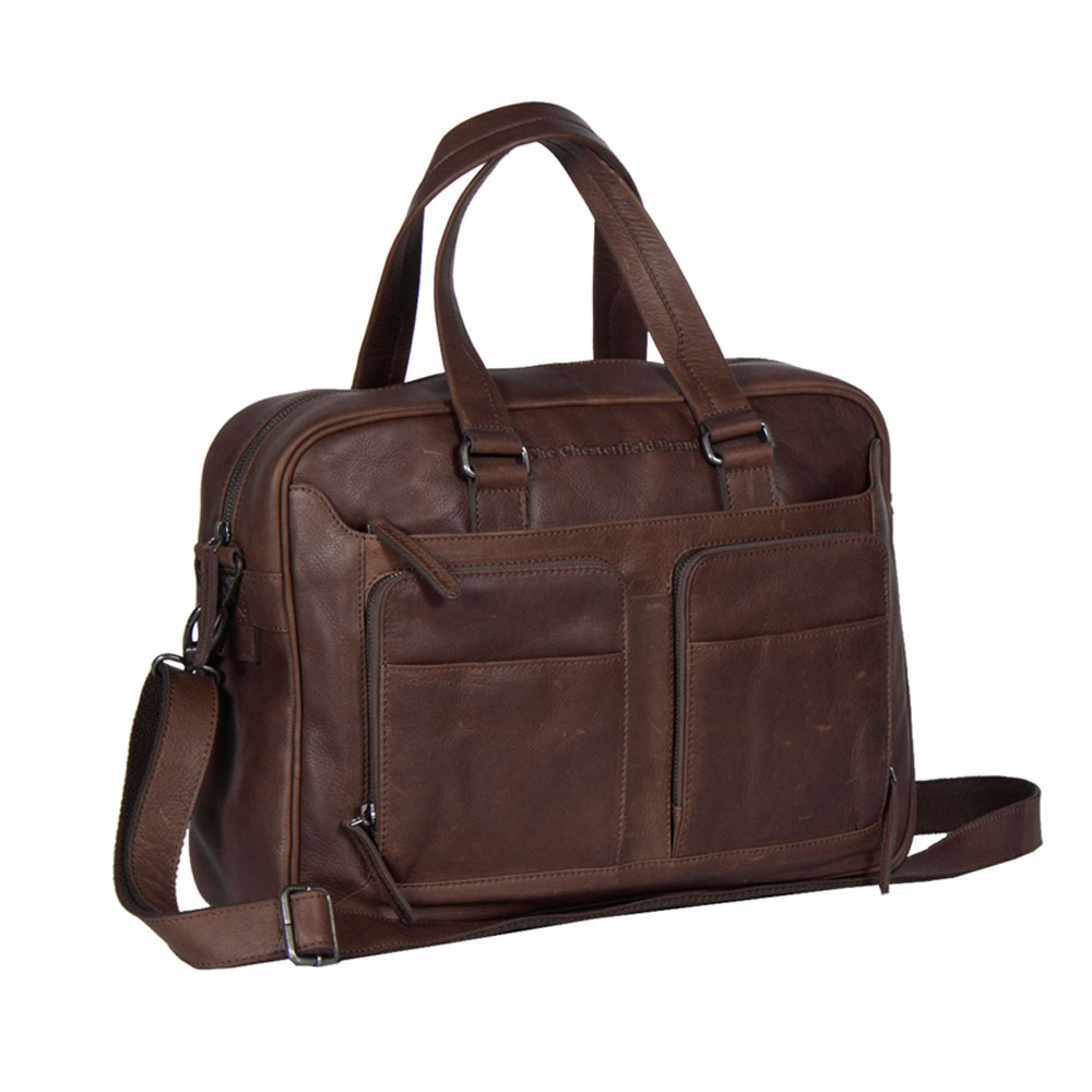 Chesterfield Samual Business Schoudertas Brown Chesterfield Samual Business Schoudertas Brown