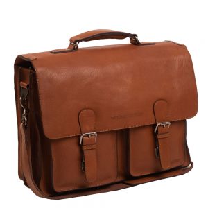 Chesterfield Idaho Laptoptas 15.6" Cognac