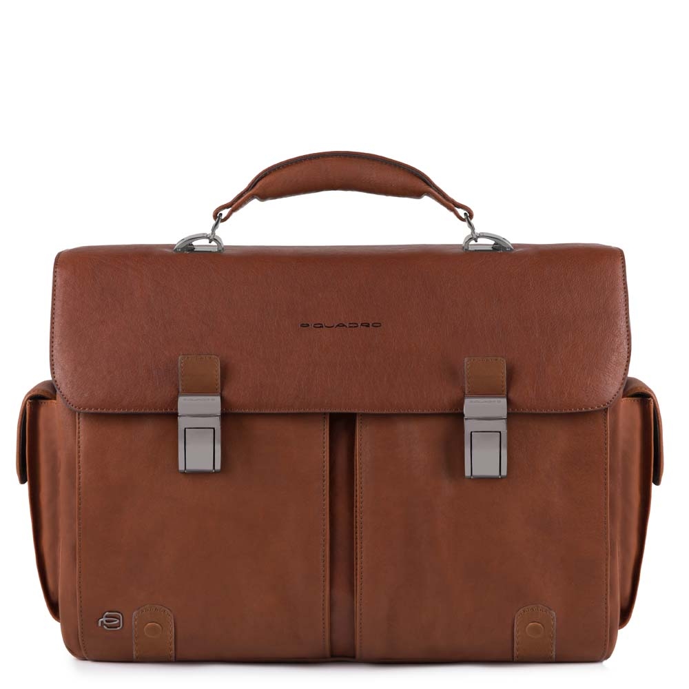 Piquadro Black Square Computer Briefcase 15.6" Tobacco Piquadro Black Square Computer Briefcase 15.6" Tobacco