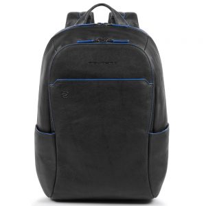 Piquadro Blue Square S Matte Small Size Computer Backpack Black