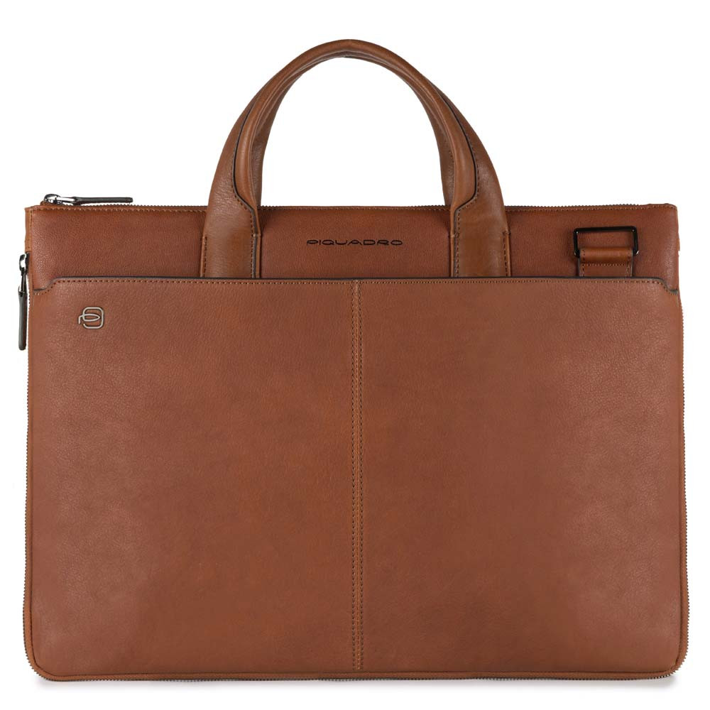 Piquadro Black Square Small Expandable Computer Bag 15.6'' Tobacco Piquadro Black Square Small Expandable Computer Bag 15.6'' Tobacco