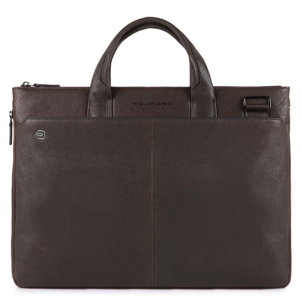 Piquadro Black Square Small Expandable Computer Bag 15.6'' Dark Brown Piquadro Black Square Small Expandable Computer Bag 15.6'' Dark Brown