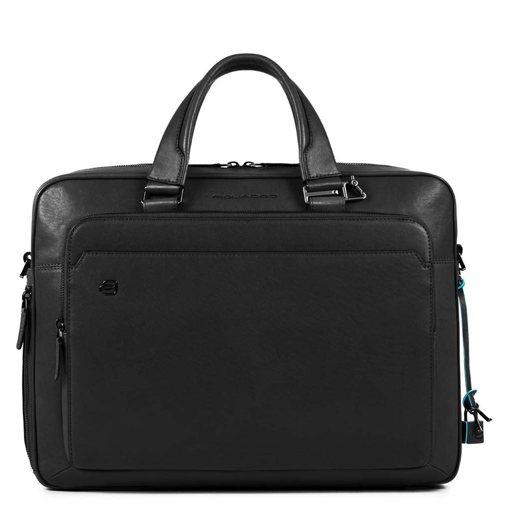 Piquadro Black Square Briefcase 15" Black Piquadro Black Square Briefcase 15" Black