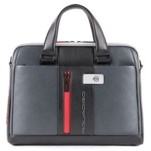 Piquadro Urban Slim Portfolio Computer Briefcase 14'' Grey/Black