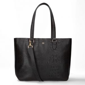 FMME Caithy Laptoptas 13.3" Croco Black