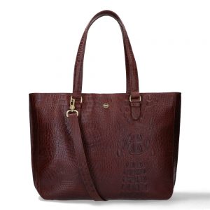 FMME Caithy Laptoptas 15.6" Croco Brown