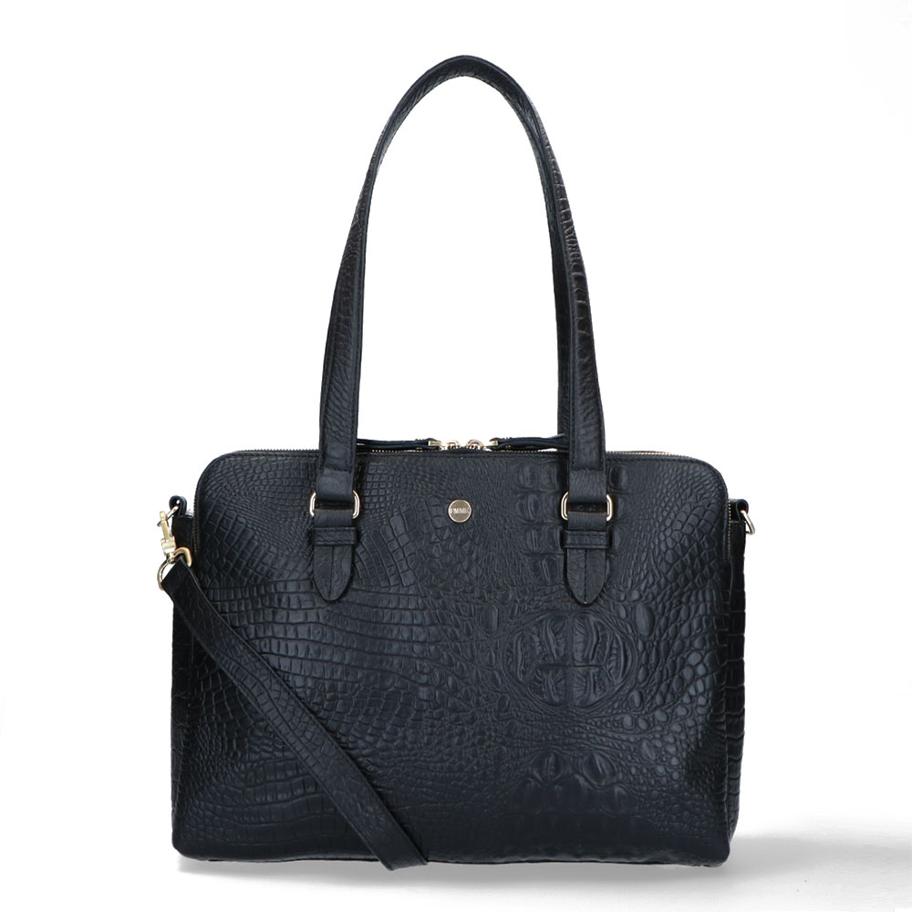 FMME Charlotte Laptoptas 13.3" Croco Black FMME Charlotte Laptoptas 13.3" Croco Black