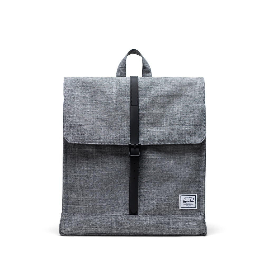 Herschel City Rugzak Mid-Volume Raven Crosshatch Herschel City Rugzak Mid-Volume Raven Crosshatch