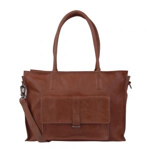 Cowboysbag Laptop Bag Edgemore 15.6" Schoudertas Cognac
