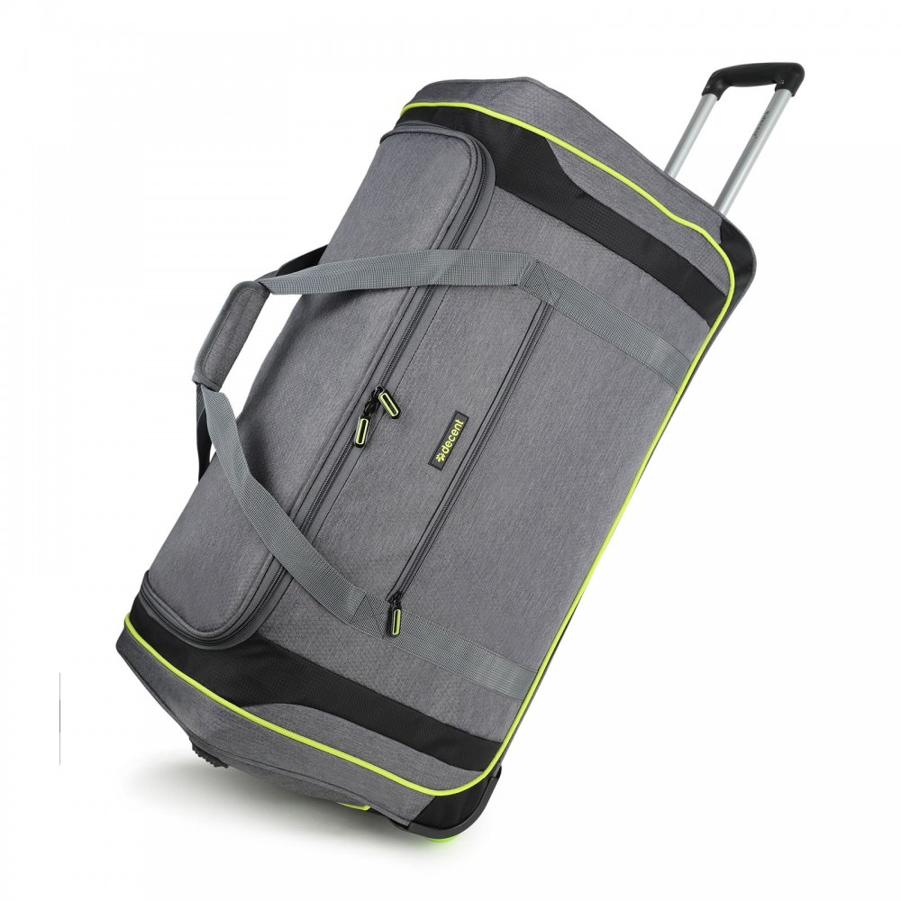 Decent Flexplus Reistas Met Wielen 78cm Grijs/Lemon Decent Flexplus Reistas Met Wielen 78cm Grijs/Lemon
