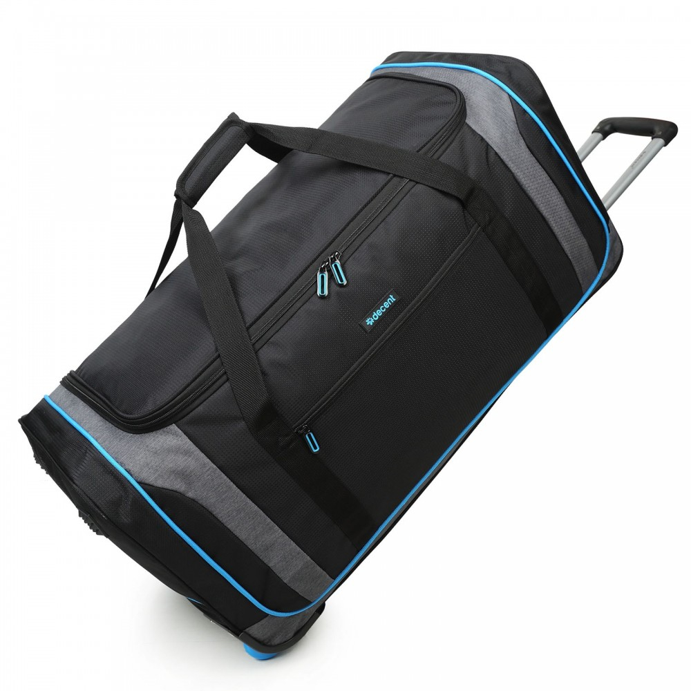 Decent Flexplus Reistas Met Wielen 78cm Zwart/Blauw Decent Flexplus Reistas Met Wielen 78cm Zwart/Blauw