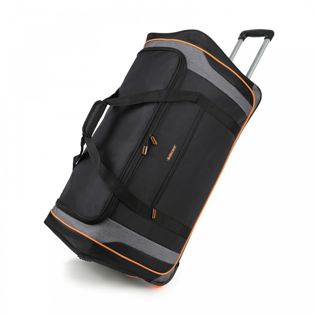 Decent Flexplus Reistas Met Wielen 78cm Zwart/Oranje Decent Flexplus Reistas Met Wielen 78cm Zwart/Oranje