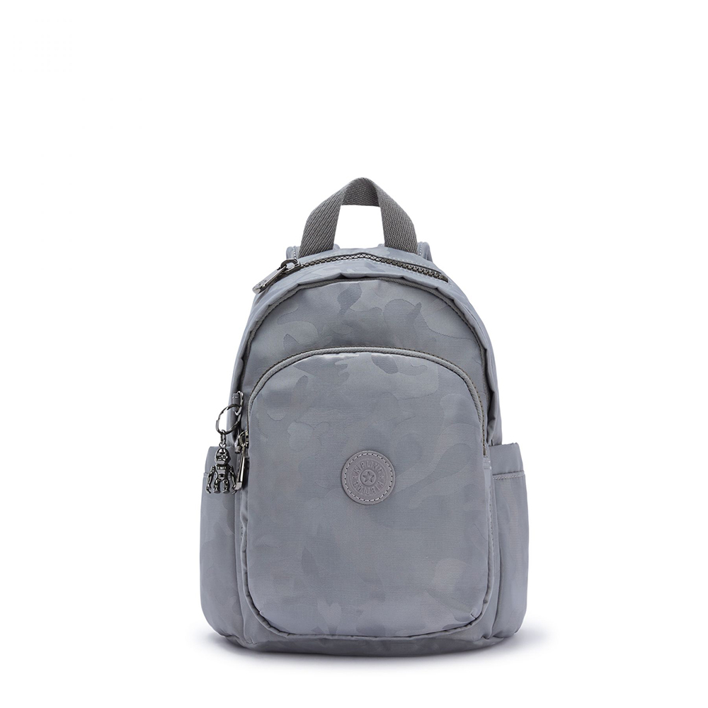 Kipling Delia Mini Backpack Grey Camo Jaquard Kipling Delia Mini Backpack Grey Camo Jaquard