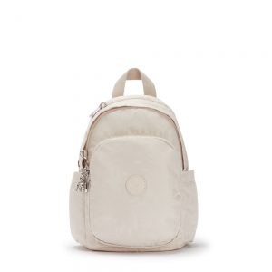 Kipling Delia Mini Backpack Ivory Cloud Jaquard
