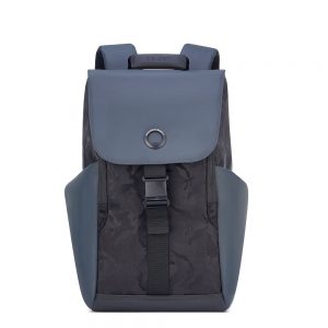 Delsey Securflap 1-Compartment Laptop Backpack 15" Black Camouflage