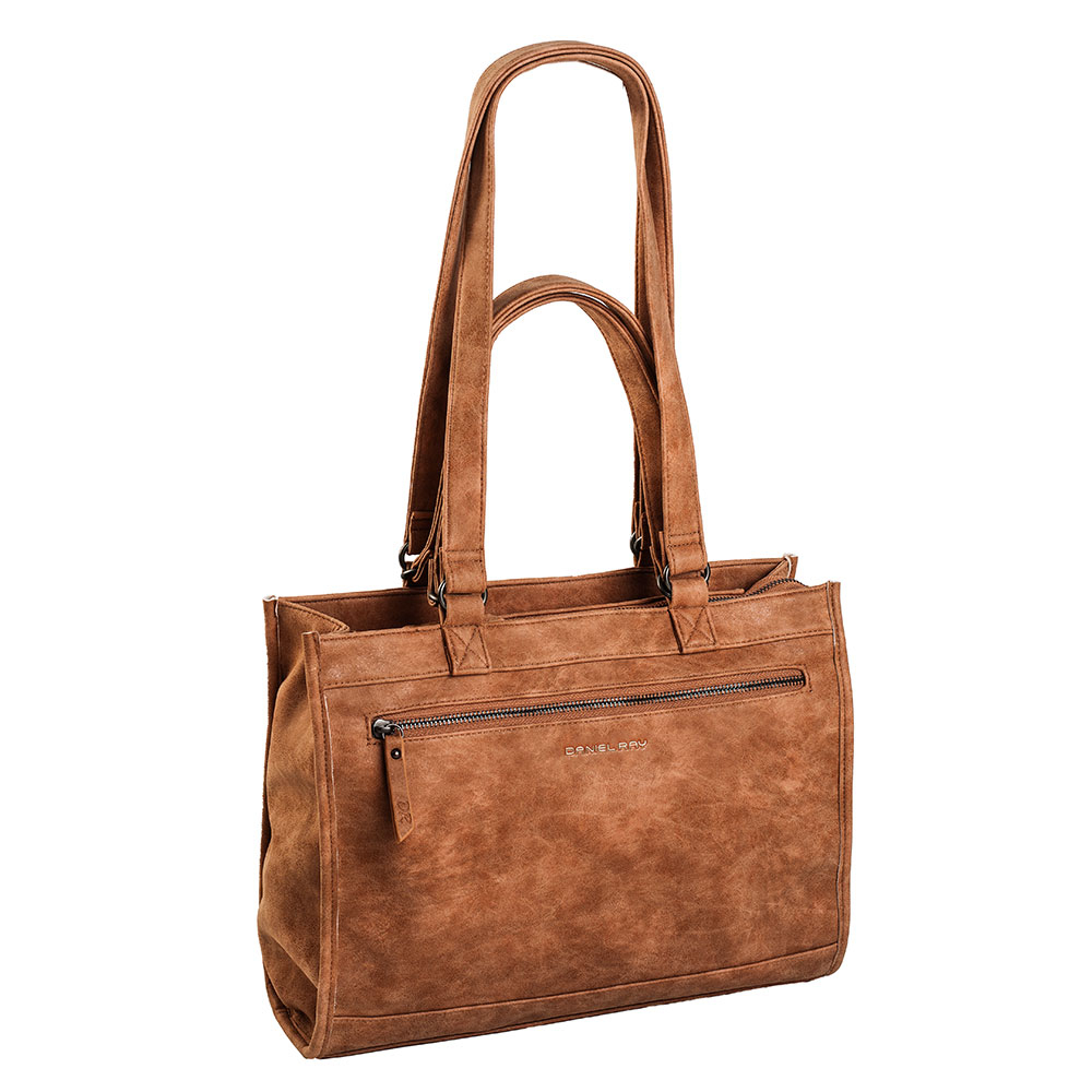 Daniel Ray Lake Laptop Schoudertas 15" Cognac Daniel Ray Lake Laptop Schoudertas 15" Cognac