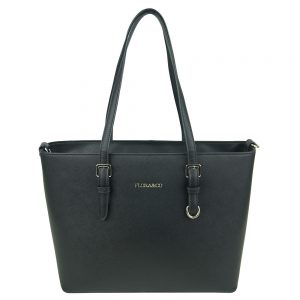 Flora & Co Shoulder Bag Saffiano Black
