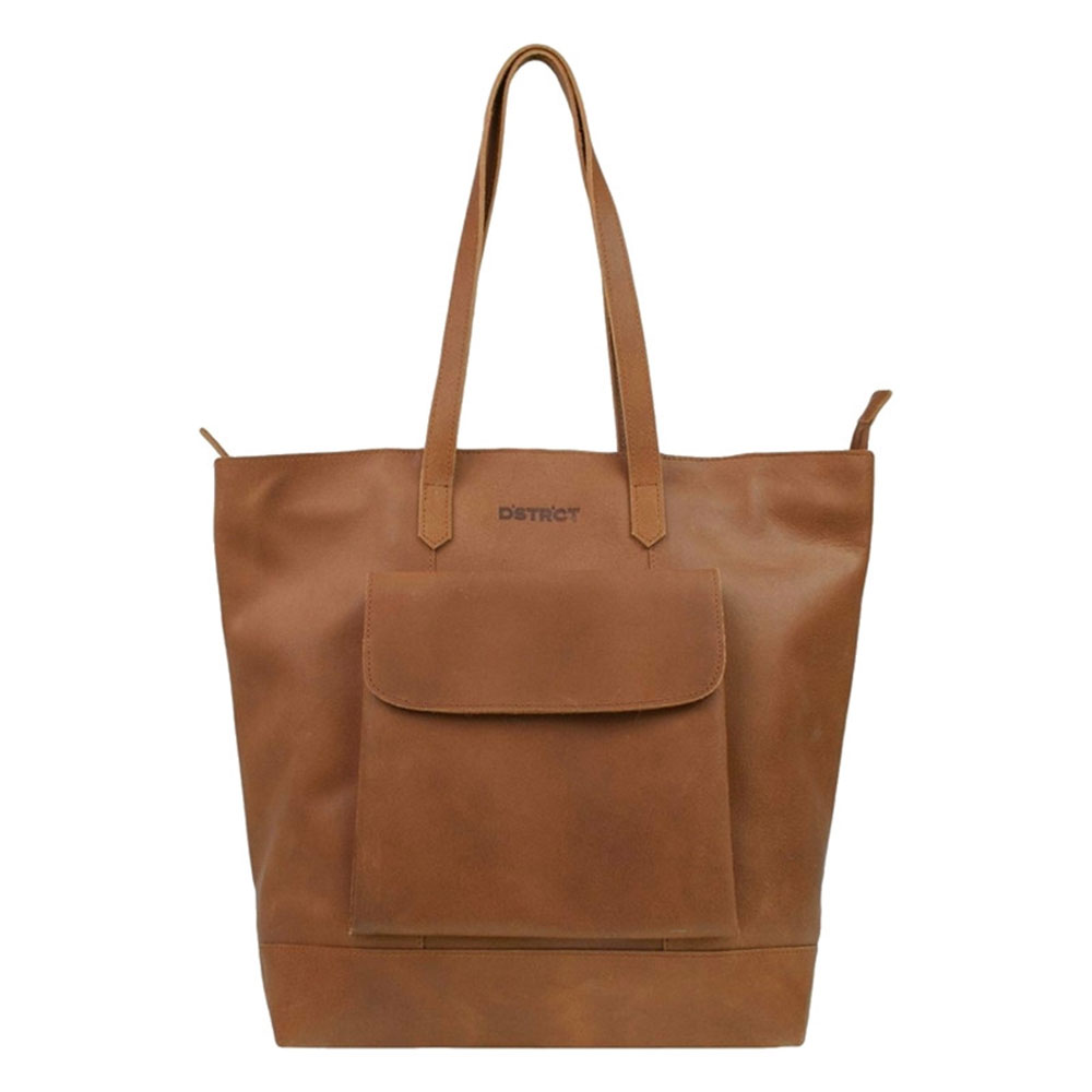 DSTRCT Riverside Shopper XL Front Pocket Cognac DSTRCT Riverside Shopper XL Front Pocket Cognac