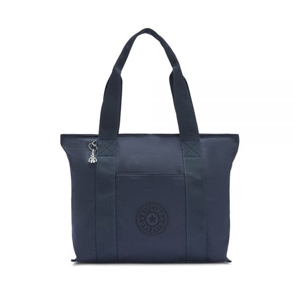 Kipling Era Medium Shopper Tote Rich Blue