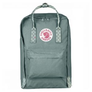 Fjällräven Kanken Laptop 15" Rugzak Frost Green / Chess Patern