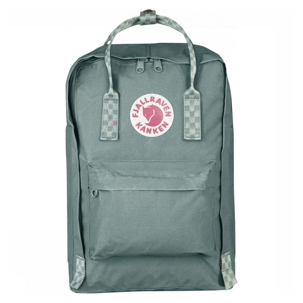 Fjällräven Kanken Laptop 15" Rugzak Frost Green / Chess Patern Fjällräven Kanken Laptop 15" Rugzak Frost Green / Chess Patern