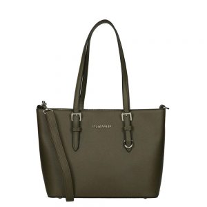 Flora & Co Shoulder Bag Saffiano Small Khaki