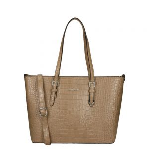 Flora & Co Shoulder Bag Shopper Croco Taupe