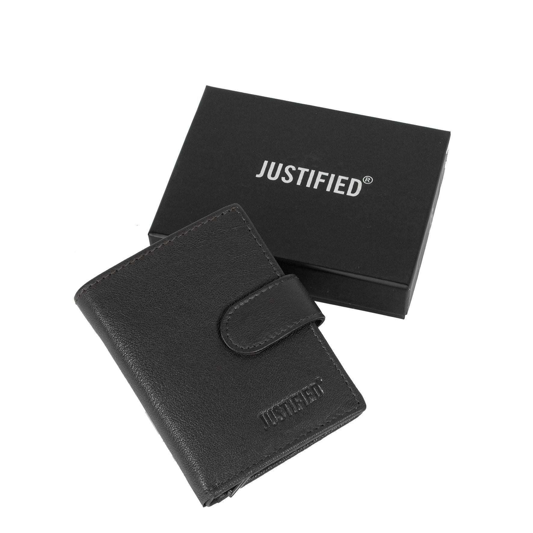 Justified Bags Leather Nappa Credit Case Holder + Backside Coin Black + Box Justified Bags Leather Nappa Credit Case Holder + Backside Coin Black + Box