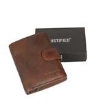 Justified Bags Kailash Leder Creditcard Holder Cognac + Coin Pocket + Box