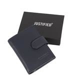 Justified Bags Kailash Leder Creditcard Holder Black + Coin Pocket + Box