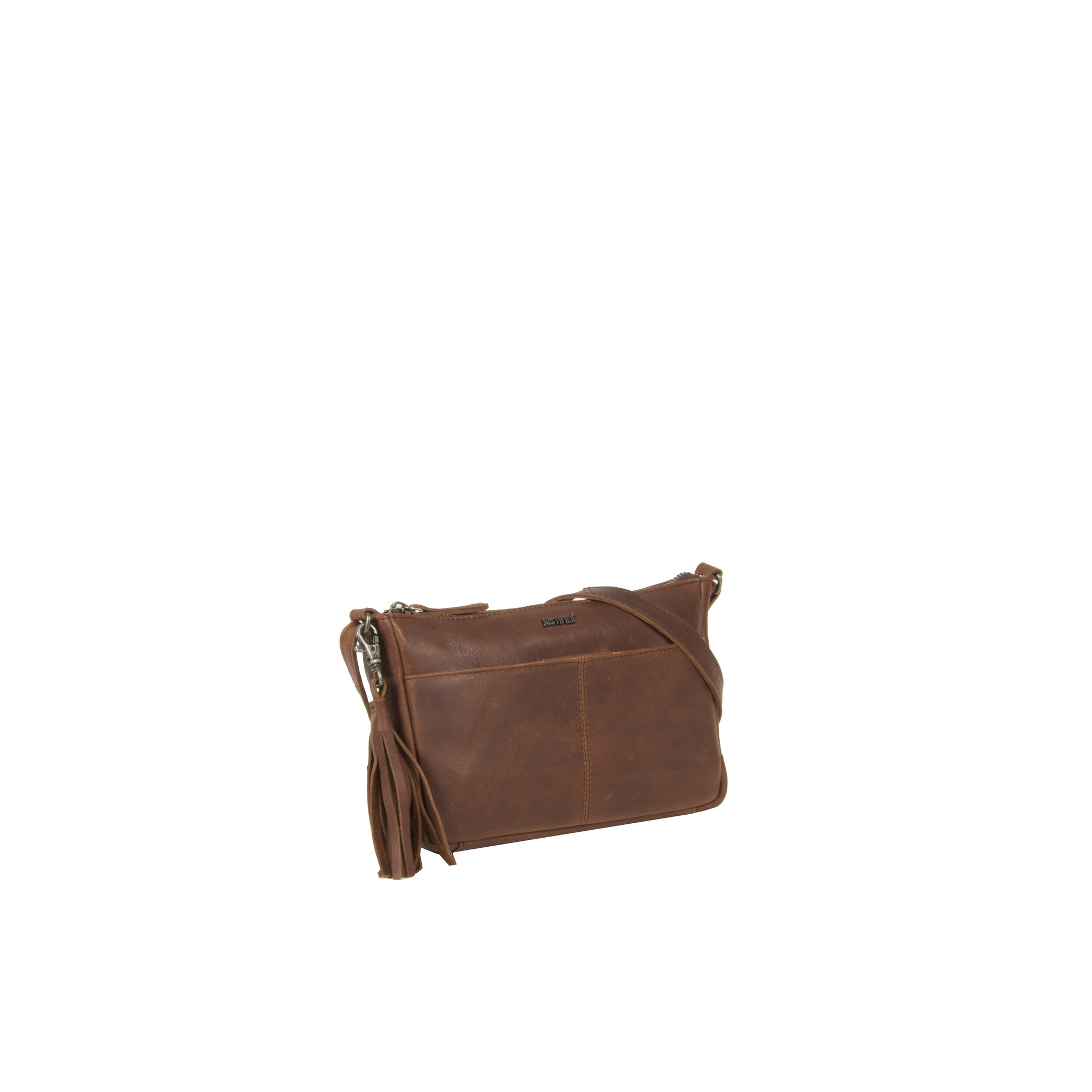 Justified Bags Justified Bags® Nynke Long Square Schoudertas Bruin Justified Bags Justified Bags® Nynke Long Square Schoudertas Bruin