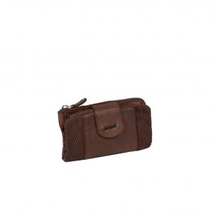 Justified Bags Justified® - Simone - Portemonnee- Wallet - Leer - Bruin
