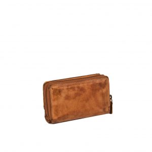 Justified Bags Justified® - Chantal - Portemonnee - Wallet - Leer - Cognac