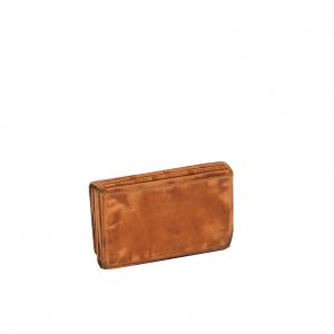 Justified Bags Justified® - Chantal - Portemonnee - Wallet - Leer - Cognac
