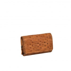 Justified Bags Justified® - Chantal - Portemonnee - Wallet - Leer - Cognac