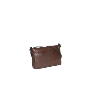 Justified Bags Belukha Small Top Zip Front Pocket Shoulderbag Brown