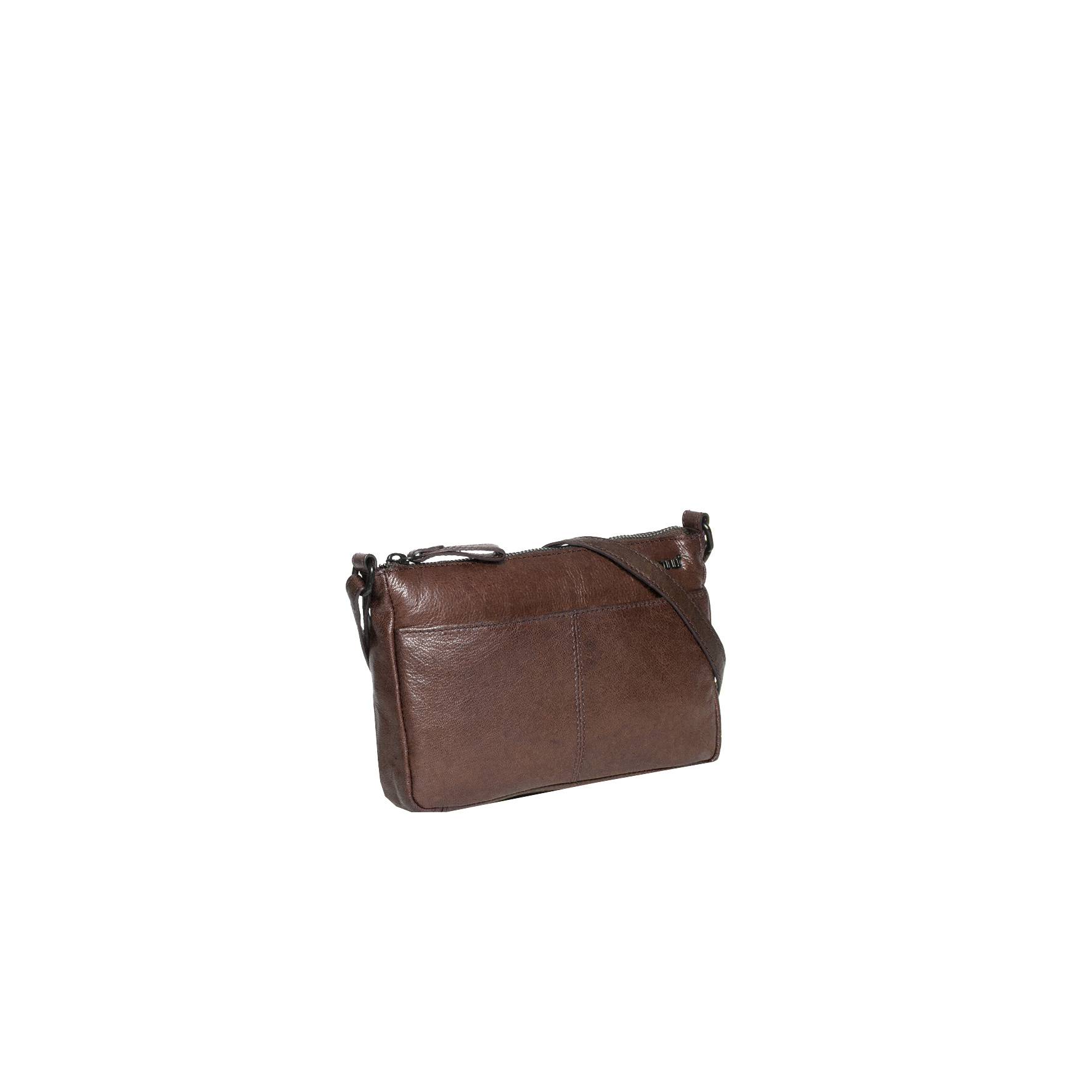 Justified Bags Belukha Small Top Zip Front Pocket Shoulderbag Brown Justified Bags Belukha Small Top Zip Front Pocket Shoulderbag Brown