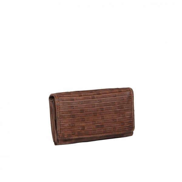 Justified Bags Justified® - Chantal - Portemonnee - Wallet - Leer - Bruin