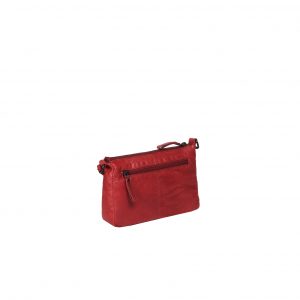 Justified Bags Belukha Small Top Zip Front Pocket Shoulderbag Burgundy
