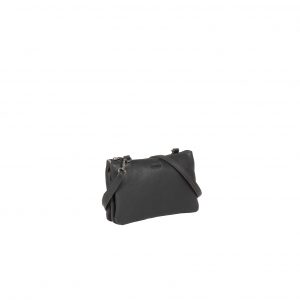 Justified Bags Justified Bags® Nynke 3 Compartimenten 1 Top Zip Schoudertas Zwart
