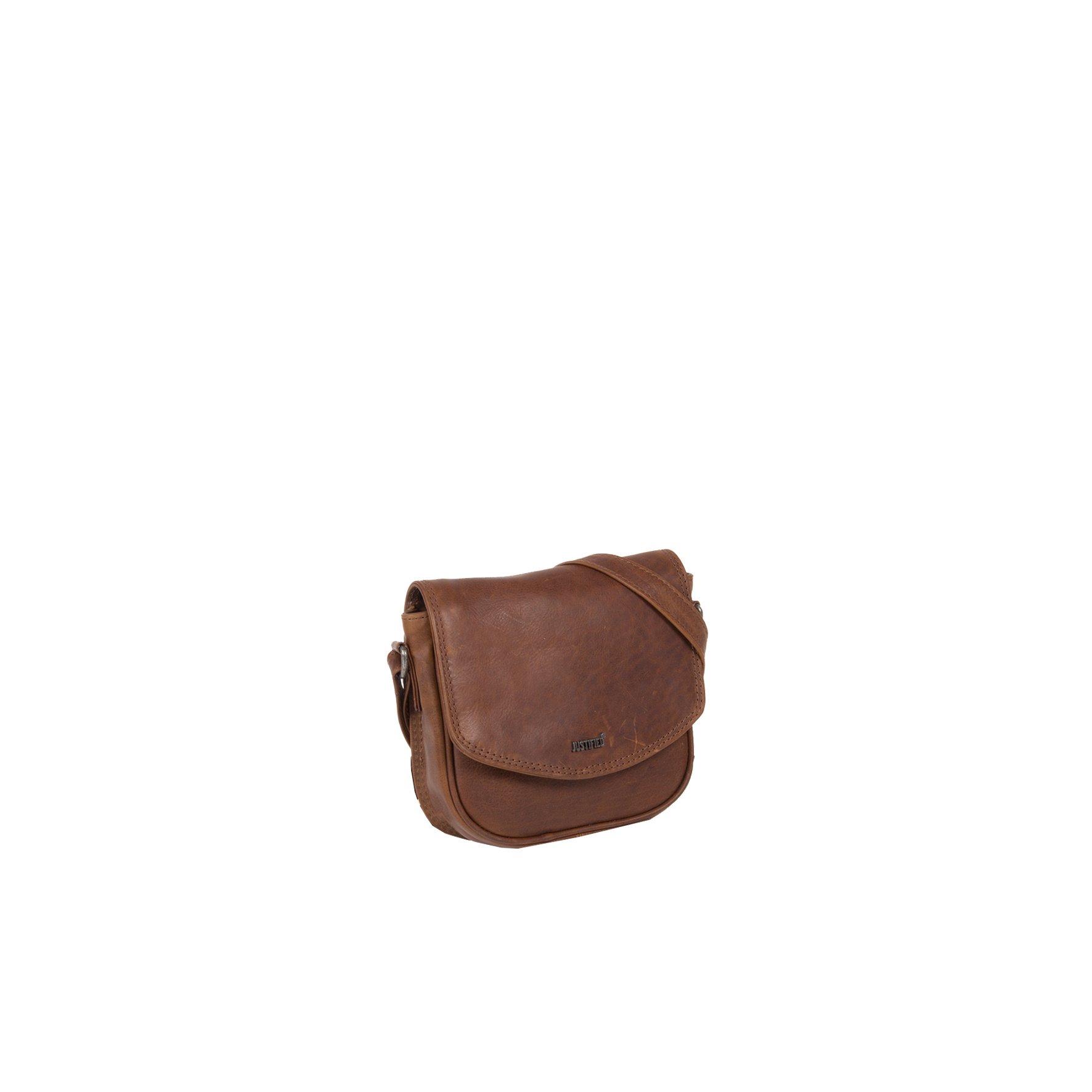 Justified Bags Justified Bags® Nynke Medium Flapover Schoudertas Bruin Justified Bags Justified Bags® Nynke Medium Flapover Schoudertas Bruin