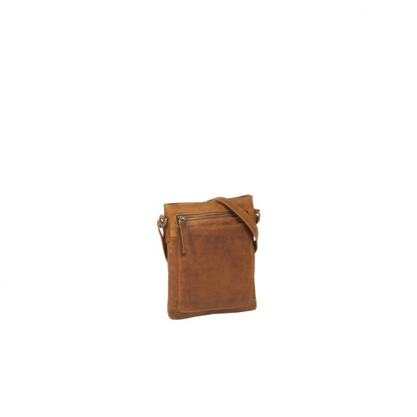 Justified Bags Justified Bags® Nynke Top Zip Schoudertas Cognac