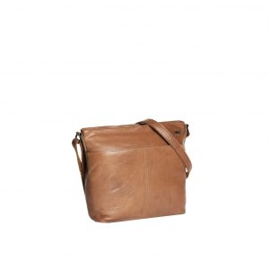 Justified Bags Belukha Medium Top Zip Shoulderbag Cognac