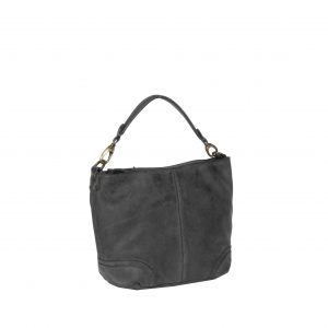 Justified Bags Saira Big Top Zip Handbag Black