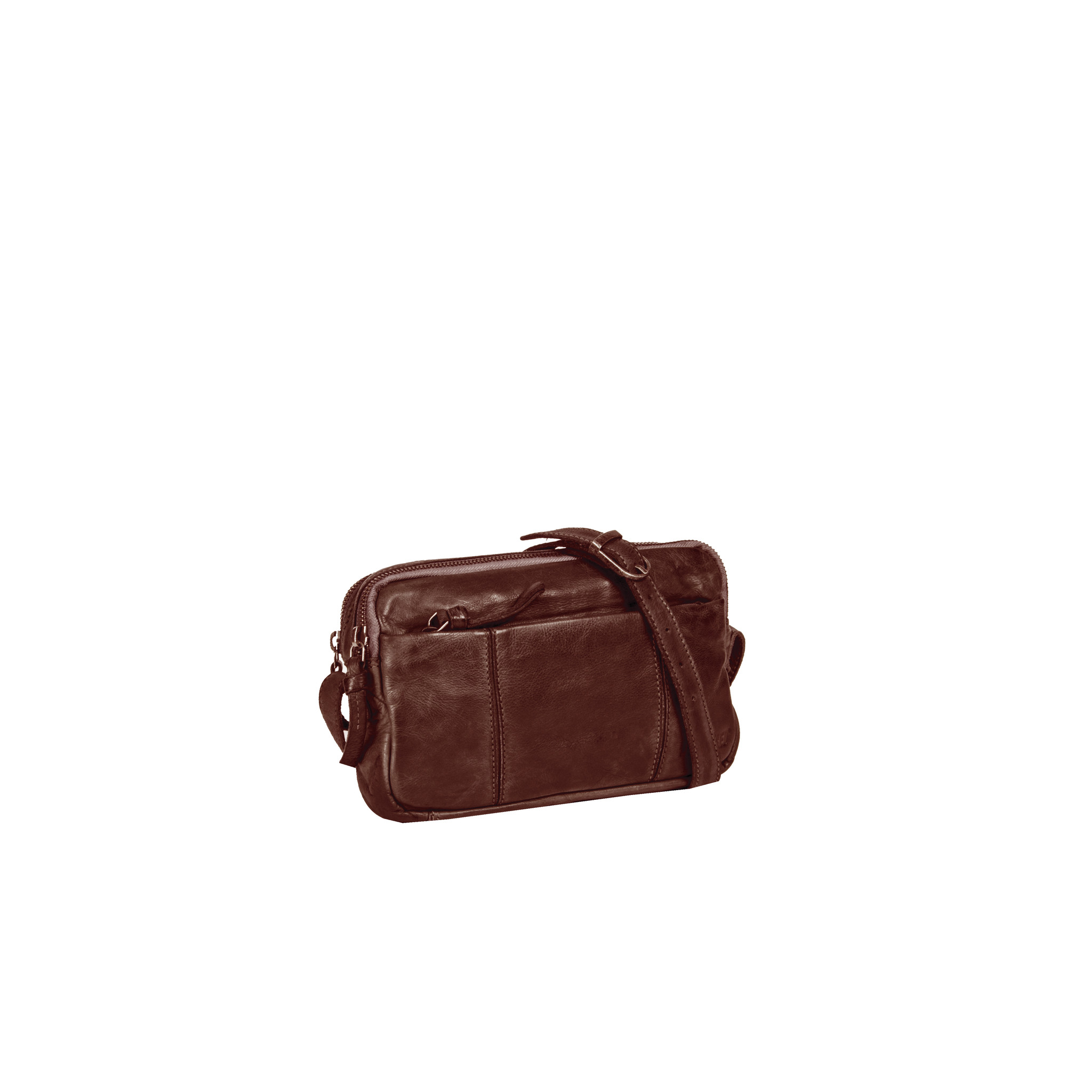Justified Bags Saira Shoulderbag Top Zip & Front Zip Brown IV Justified Bags Saira Shoulderbag Top Zip & Front Zip Brown IV