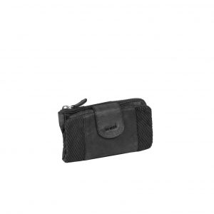 Justified Bags Justified® - Simone - Portemonnee- Wallet - Leer - Zwart