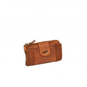 Justified Bags Justified® - Simone - Portemonnee- Wallet - Leer - Cognac